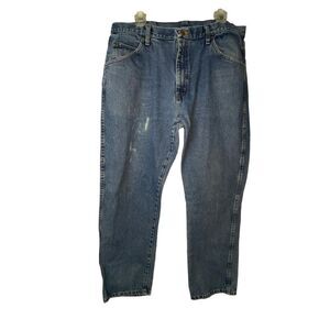 Wrangler light Blue Jeans Regular Fit size 38 x 30 pockets belt loop casual